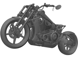 Custom Bike 3D Model