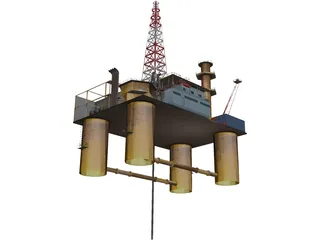 Oil Platform 3D Model