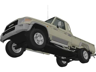 Toyota Land Cruiser [J79] (2007) 3D Model