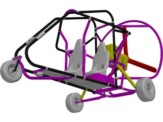 Powered Parachute 3D Model