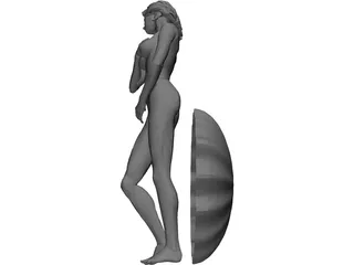 Statue Birth of Venus 3D Model