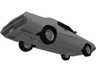 Mercury Cougar Eliminator (1970) 3D Model