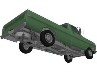 Ford F-100 (1970) 3D Model