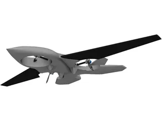Trirotor Drone 3D Model
