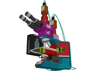 Olympus Microscope 3D Model