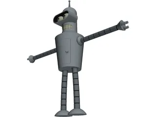 Futurama Bender 3D Model