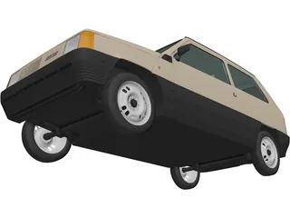 Fiat Panda (1980) 3D Model