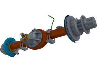 Ford F-450 Rear Axle 3D Model