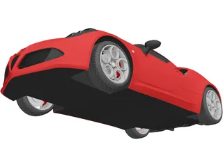 Alfa Romeo 4C (2014) 3D Model