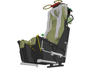 Mk7 Ejection Seat 3D Model