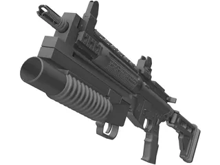 Lr3000 Assault Rifle 3D Model