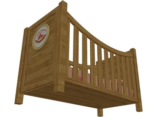 Baby Bed 3D Model