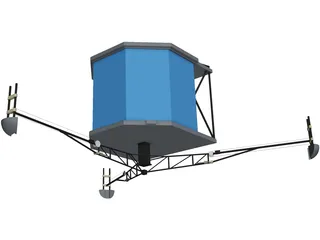 Philae Comet Probe (Rosetta Mission) 3D Model