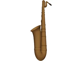 Baritone Sax 3D Model