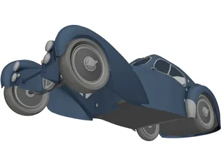 Bugatti Type 57 Atlantic Coupe (1934) 3D Model