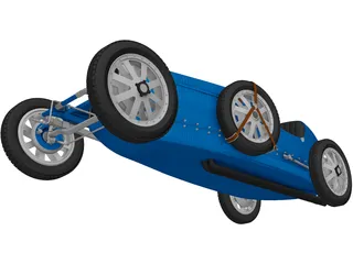 Bugatti Type 35 (1924) 3D Model