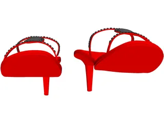 High Heel Shoes 3D Model