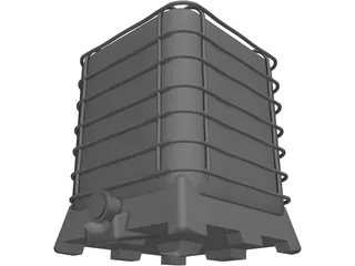 IBC Chemical Bin 3D Model