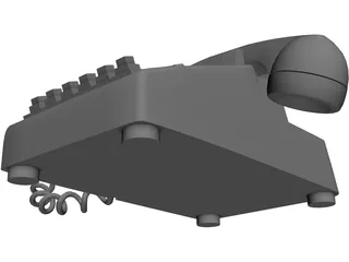 Telephone Rotary Office 3D Model