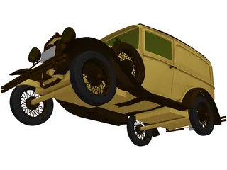 Ford Model A Van 3D Model