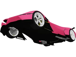 Alfa Romeo 8C-R Tazio (2020) 3D Model