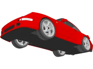 Porsche 911 Turbo (1995) 3D Model