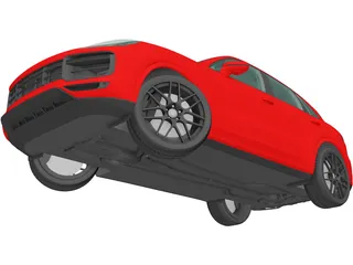 Porsche Cayenne Turbo (2018) 3D Model