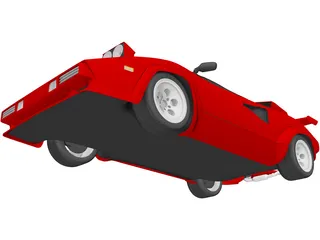 Lamborghini Countach 5000 QV (1985) 3D Model