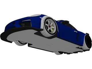 Porsche 718 Cayman GT4 Clubsport (2019) 3D Model