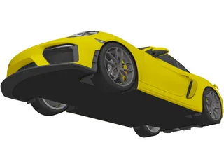 Porsche 718 Cayman GT4 (2020) 3D Model