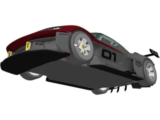 Porsche Mission R Concept (2021) 3D Model