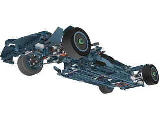Mercedes-AMG Petronas F1 Lego 3D Model
