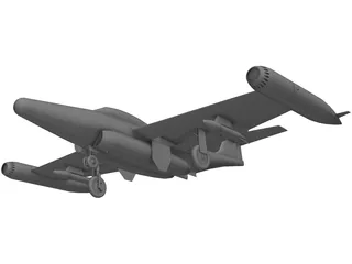 Northrop F-89 Scorpion 3D Model