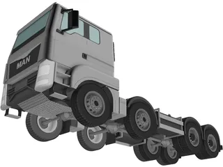 Man 8x4 Hookloader 3D Model