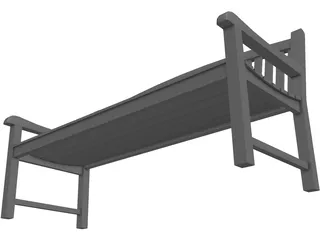 Garden Seat 3D Model
