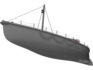 41ft Watson Class Lifeboat 3D Model