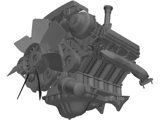 Toyota Tundra Engine (2000) 3D Model