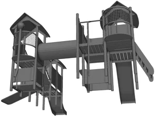 Kids Outdoor Playset 3D Model