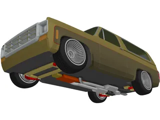 Chevrolet Blazer 5.1L (1977) 3D Model