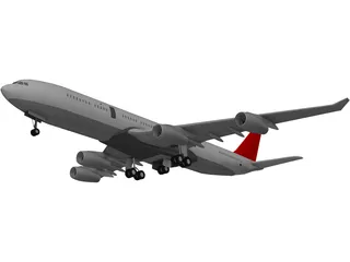 Airbus A340-600 3D Model