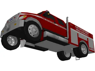 Ford F-650 Firetruck 3D Model