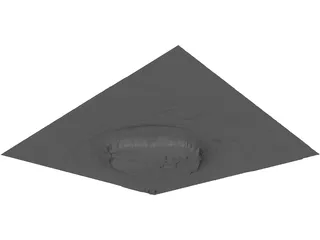 Dawes Crater 3D Model