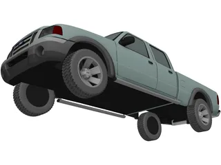 Ford Ranger XLT Crew Cab (2005) 3D Model