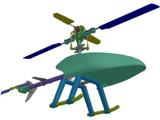 RC Helicopter 3D Model