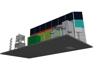 Trade Show Booth 3D Model