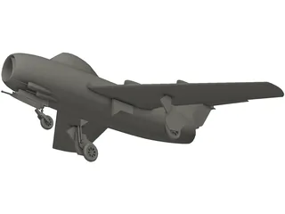 MiG-15 3D Model