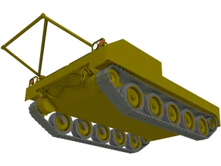 M454 Pershing Missile Carrier 3D Model