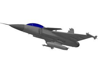 Saab JAS-39 Gripen 3D Model
