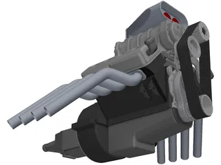 Hemi 392 Engine 3D Model