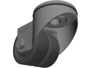 Caster Wheel 3D Model